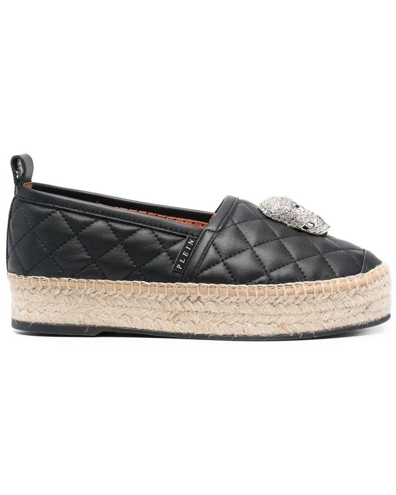 Philipp Plein Gesteppte Espadrilles - Schwarz Schwarz