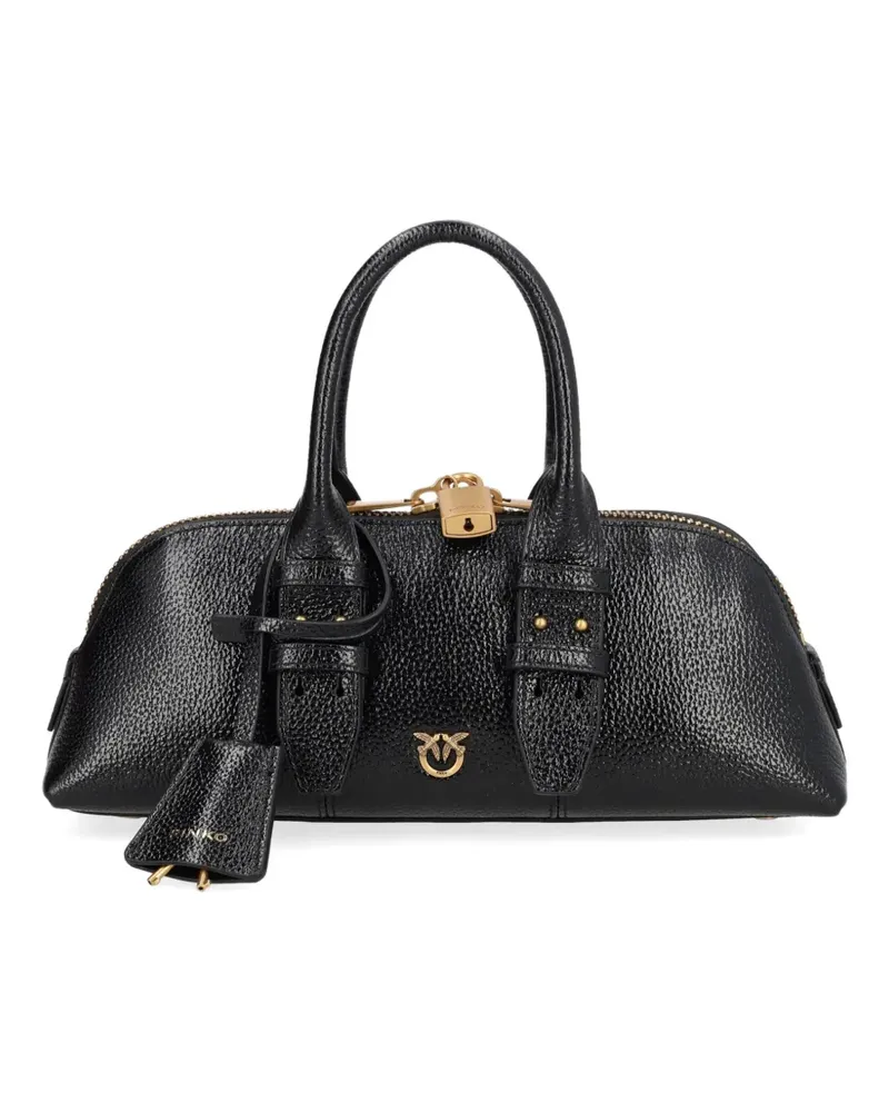 Pinko small Escape buckle tote bag - Schwarz Schwarz
