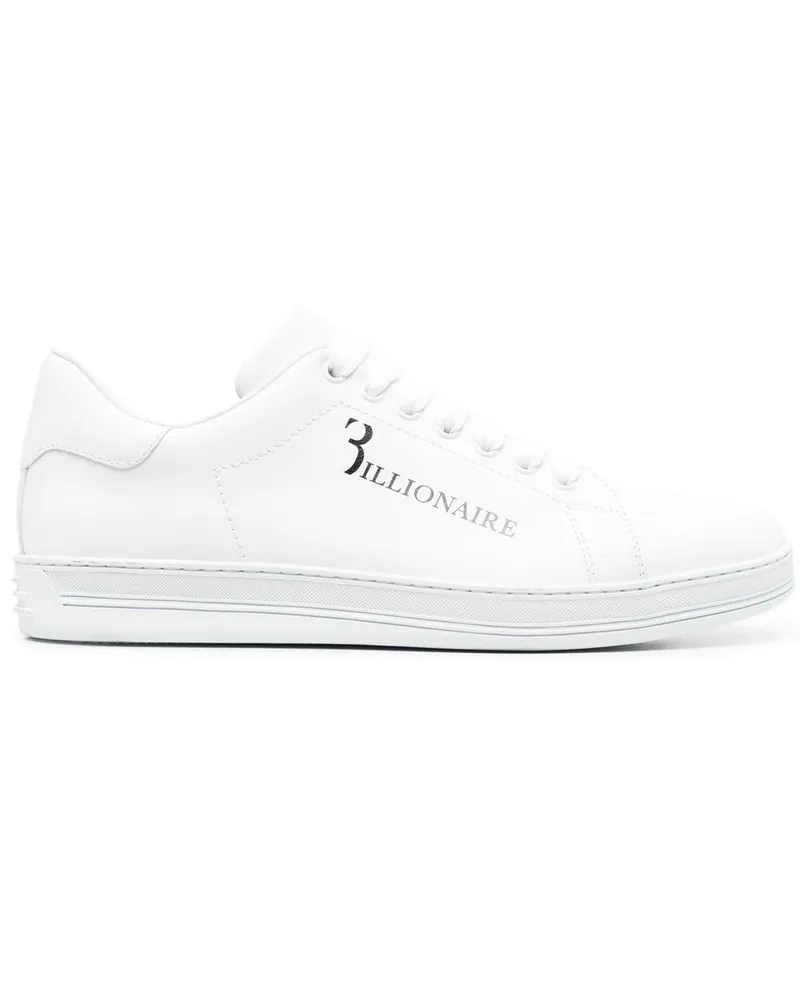 Billionaire Sneakers mit Logo-Print - Weiß Weiß