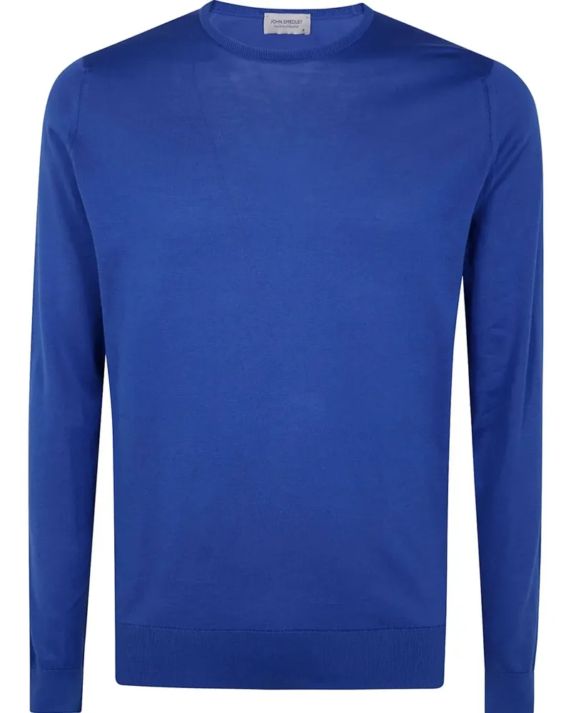 John Smedley Langärmeliges T-Shirt - Blau Blau