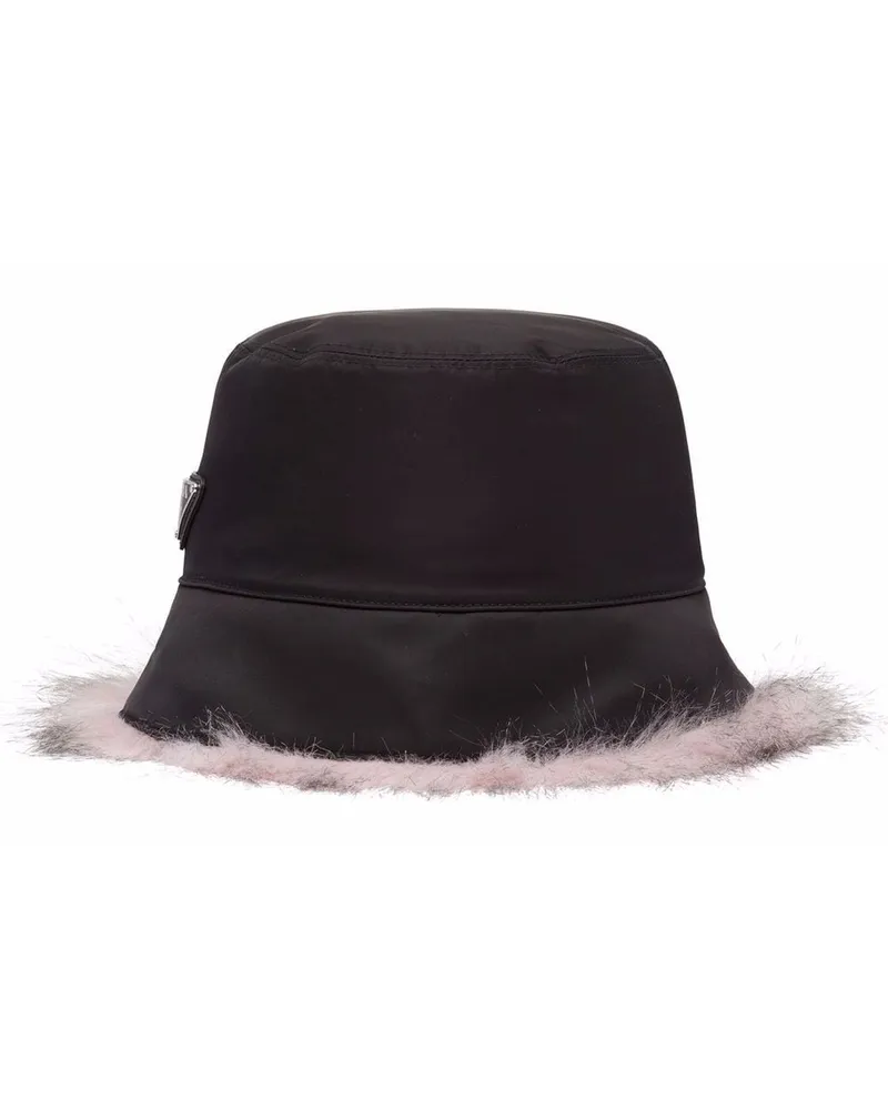 Prada Re-Nylon Fischerhut - Schwarz Schwarz
