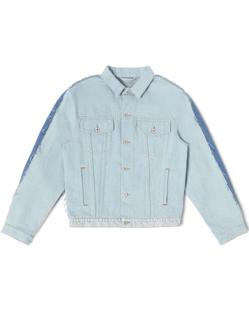 Heron Preston Jeansjacke mit Logo-Patch - Blau Blau