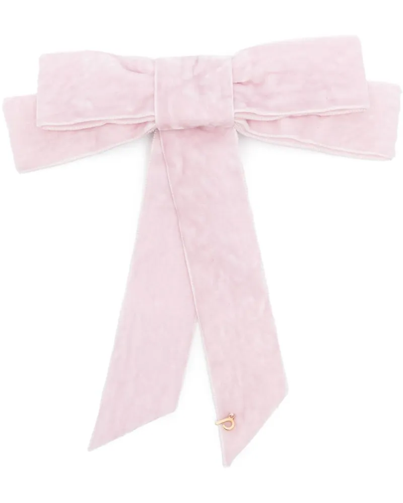 Parlor Haarspange aus Samt - Rosa Rosa