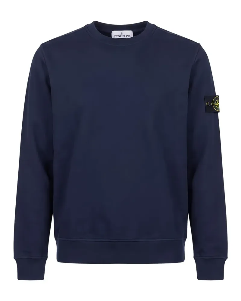 Stone Island 6100049 brushed organic cotton fleece sweatshirt - Blau Blau