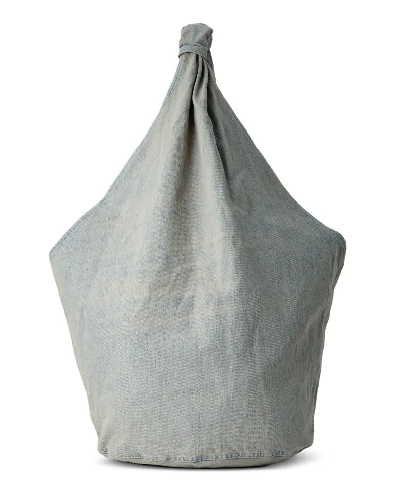 Our Legacy Drip Tote Bag mit Knoten - Blau Blau