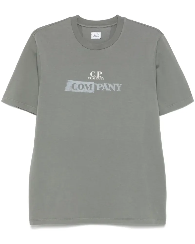 C.P. Company T-Shirt mit Logo-Print - Grau Grau
