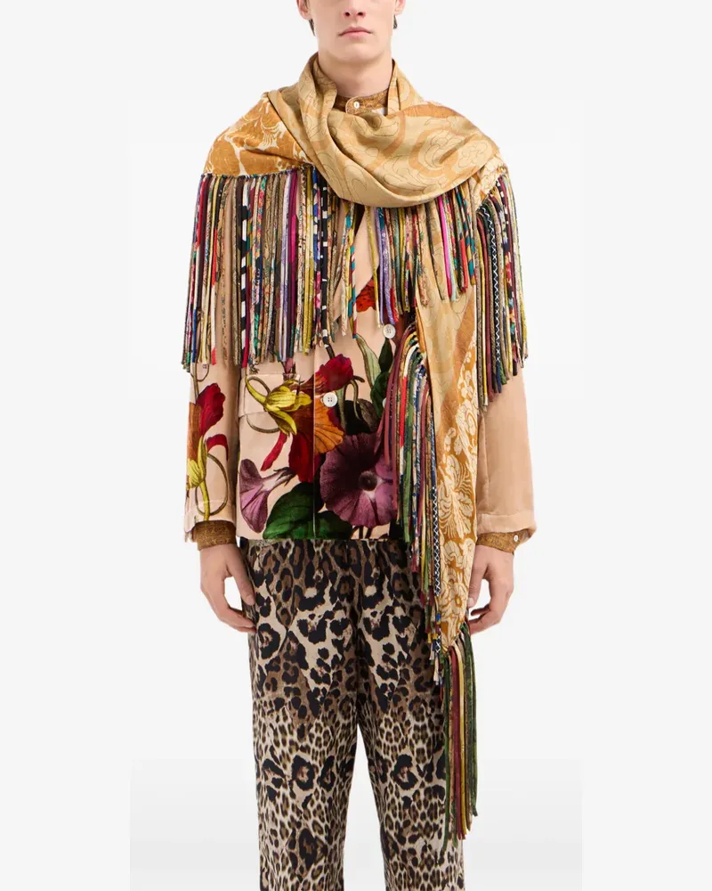Pierre-Louis Mascia Schal mit Blumenprint - Orange Orange
