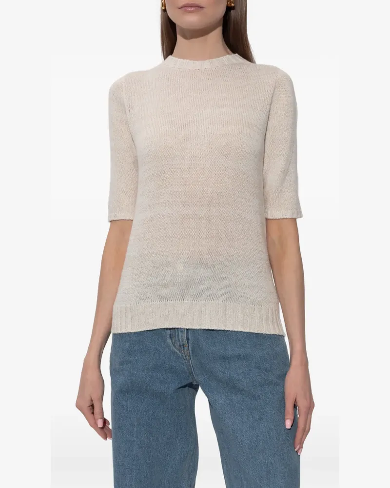 Fabiana Filippi Kurzärmeliger Pullover - Nude Nude