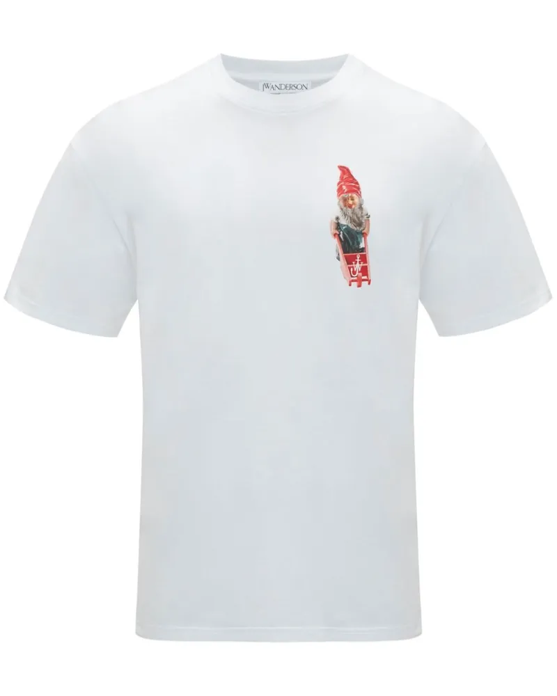 J.W.Anderson T-Shirt mit Gnom-Print - Weiß Weiß