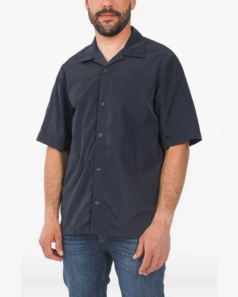 NN 07 Kurzärmeliges Hemd - Blau Blau