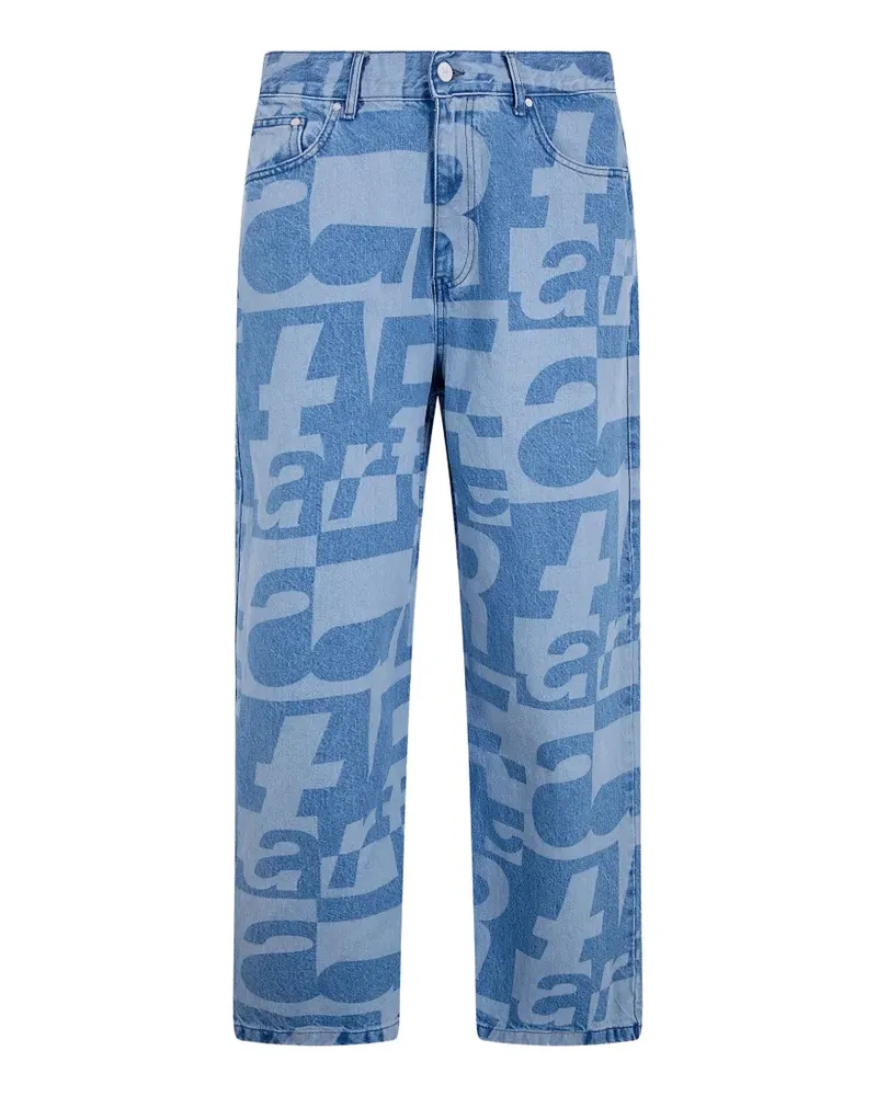 Arte Antwerp Jeans mit Logo-Print - Blau Blau