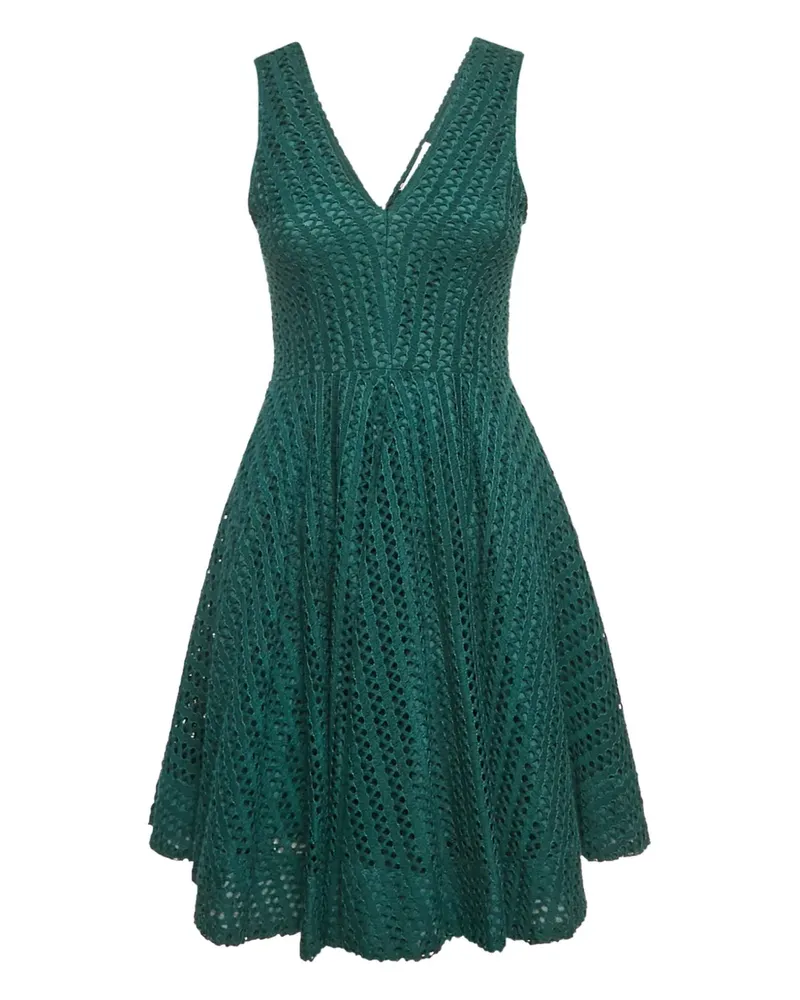 Sandro Gehäkeltes Kleid mit V-Ausschnitt - Grün Grün