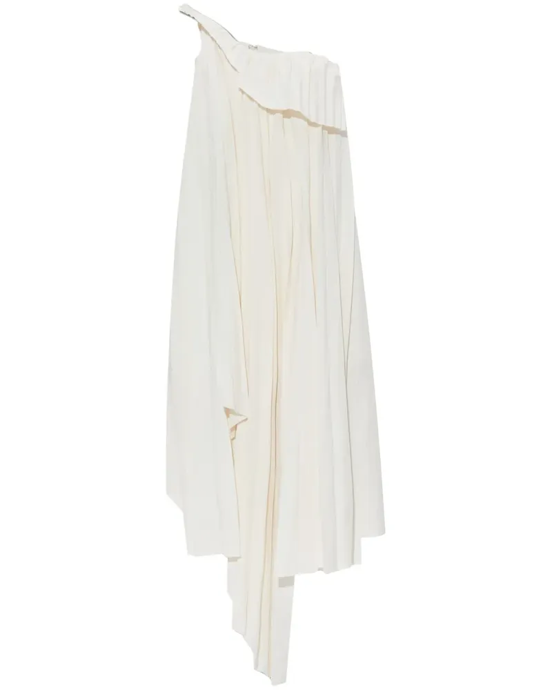 Alexander McQueen Asymmetrisches Midikleid - Nude Nude