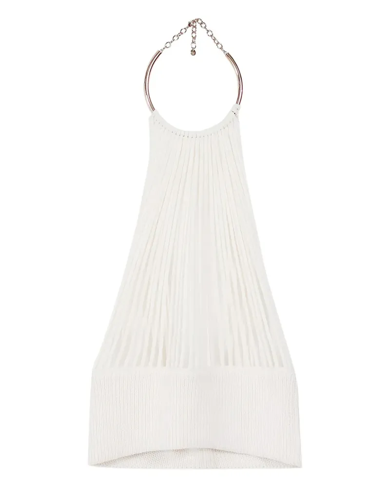 KRIZIA Neckholder-Top mit Ring - Weiß Weiß