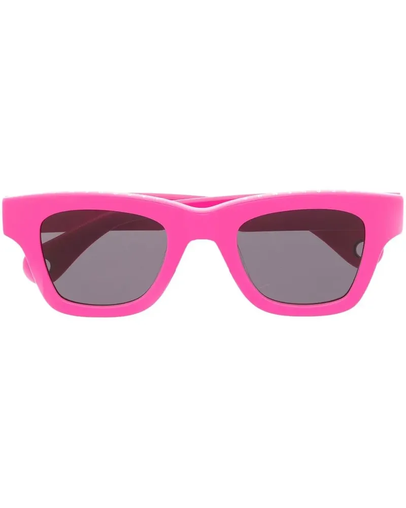 Jacquemus Sonnenbrille mit eckigem Gestell - Rosa Rosa