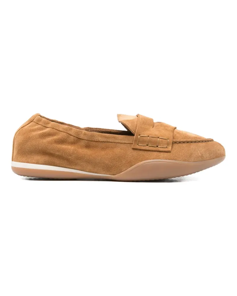 3JUIN suede loafers - Nude Nude