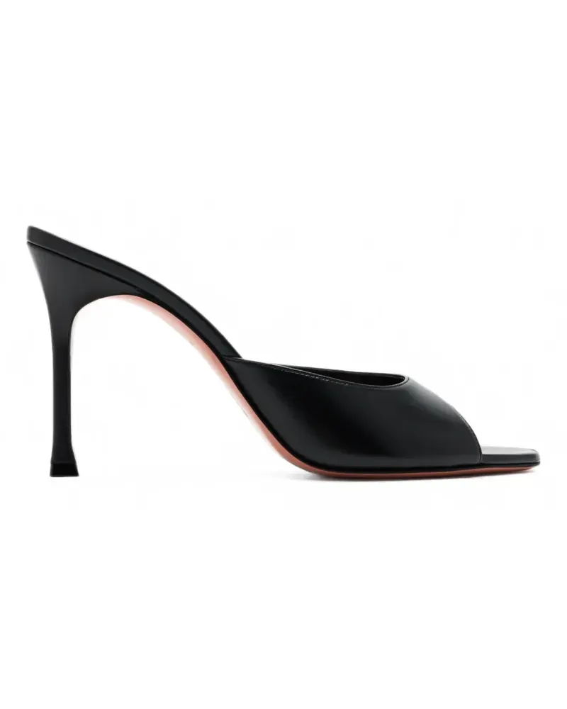 Amina Muaddi Alexa leather sandals - Schwarz Schwarz