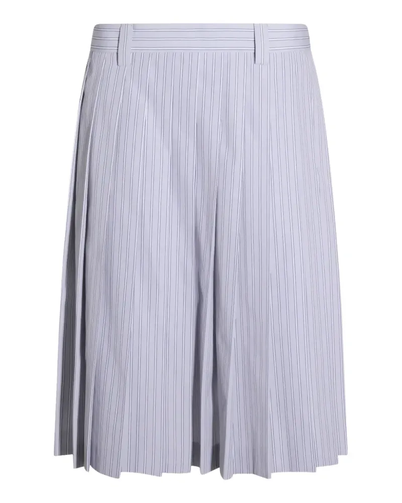 Miu Miu pleated pinstripe skirt - Grau Grau