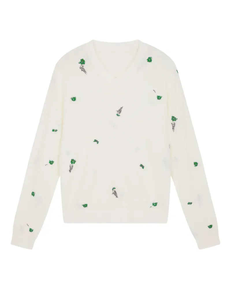 JNBY Top mit Blumenmotiv - Weiß Weiß