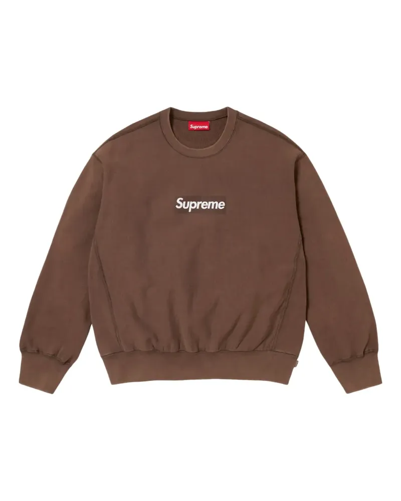 Supreme Being SS 25 - Brown" Sweatshirt mit ausgeblichenem Logo - Braun Braun