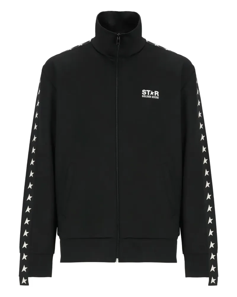 Golden Goose Sweatshirtjacke mit Sterndetail - Schwarz Schwarz
