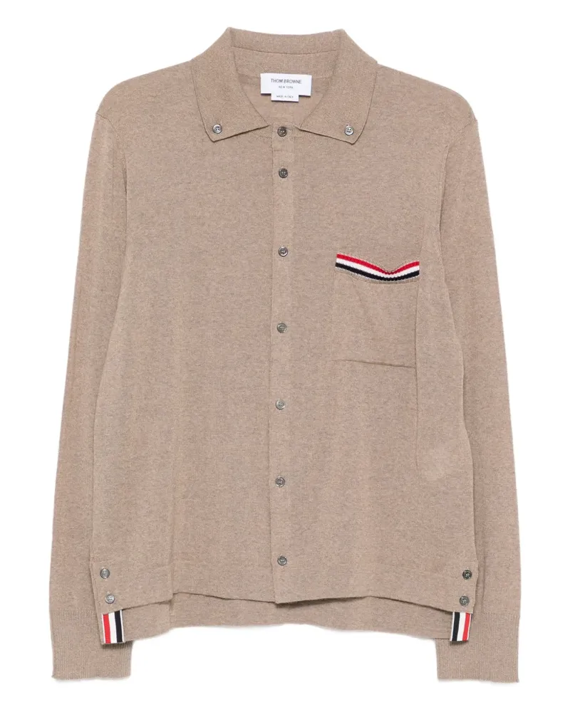 Thom Browne Cardigan mit geknöpfter Tasche - Braun Braun