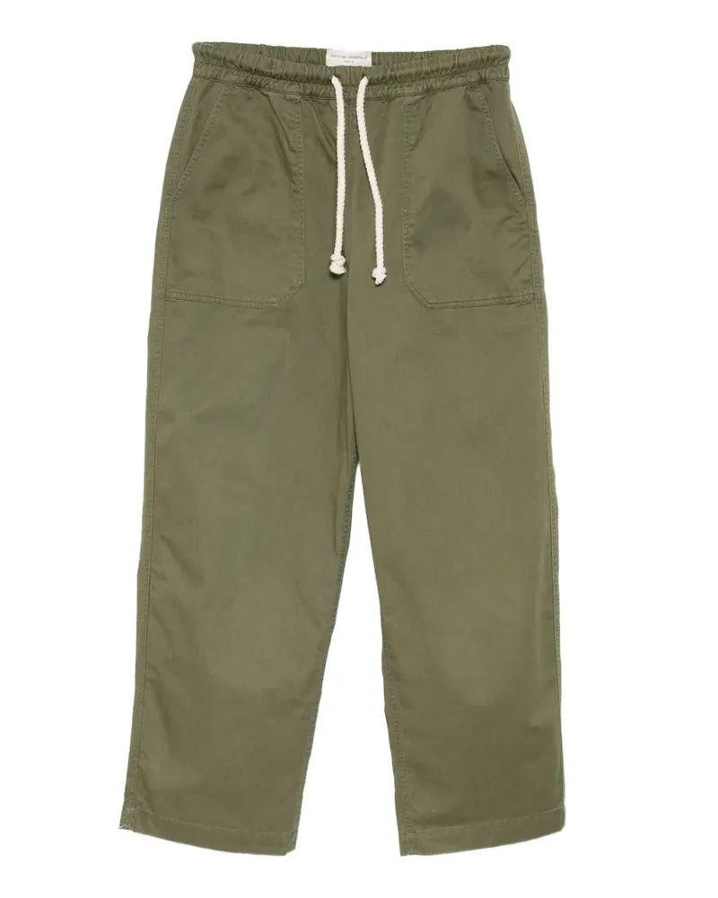 Officine Generale Hose mit aufgesetzter Tasche und Kordelzug - Grün Grün