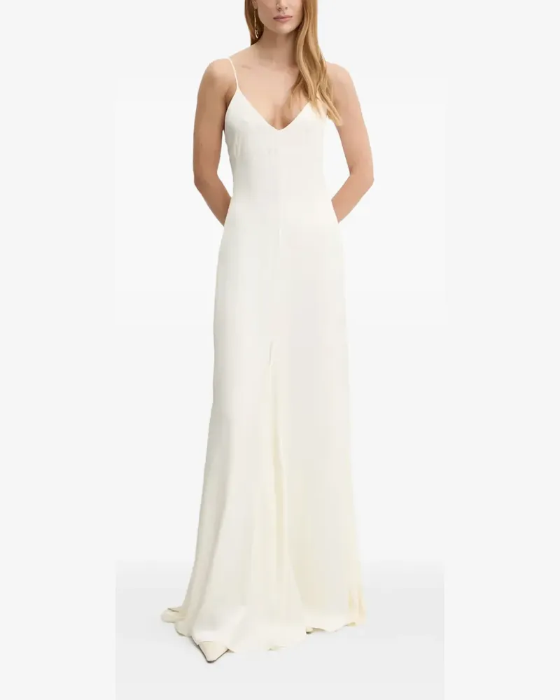 IVY & OAK Kleid mit V-Ausschnitt - Weiß Weiß