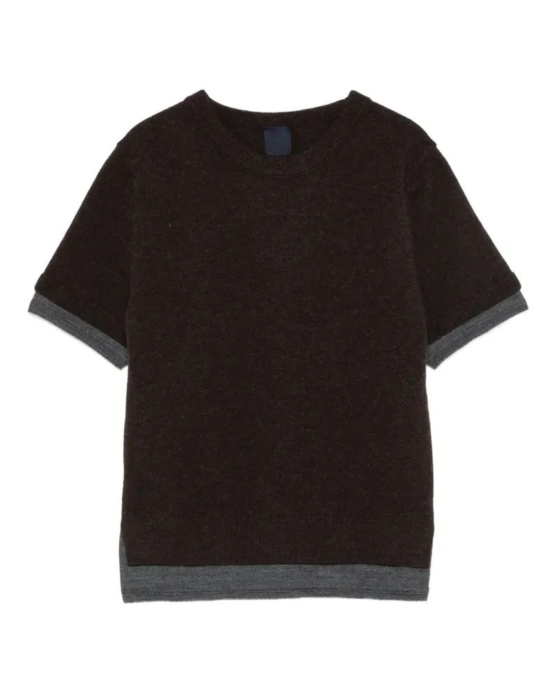 JUUN.J T-Shirt mit rundem Ausschnitt - Braun Braun