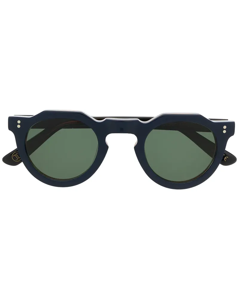 Lesca Runde Pica Sonnenbrille - Blau Blau