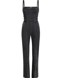 Karl Lagerfeld Jumpsuit mit eckigem Ausschnitt Schwarz