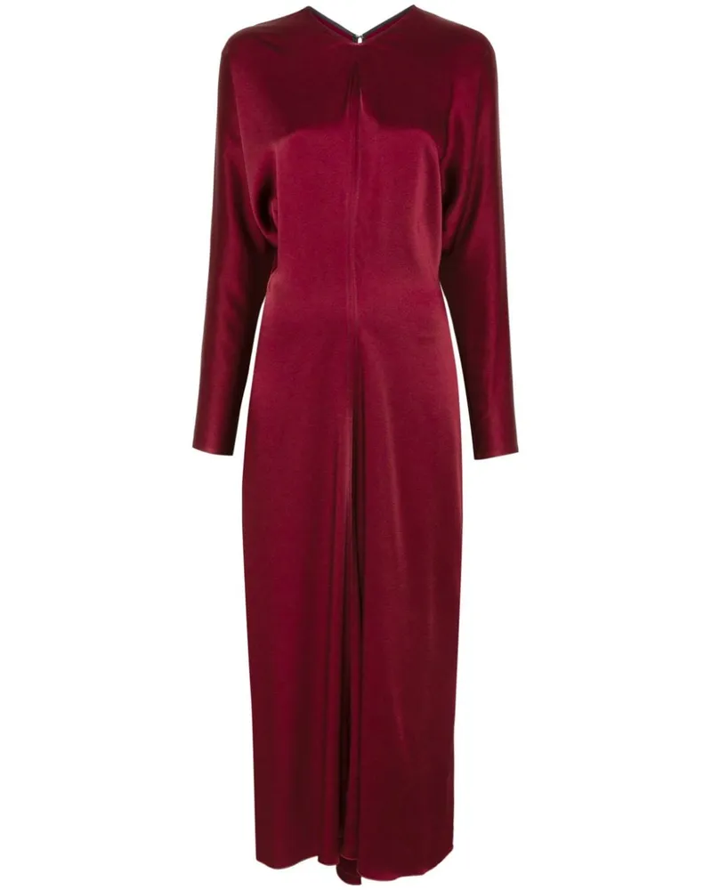 Victoria Beckham Midikleid mit Dolman-Ärmel - Rot Rot
