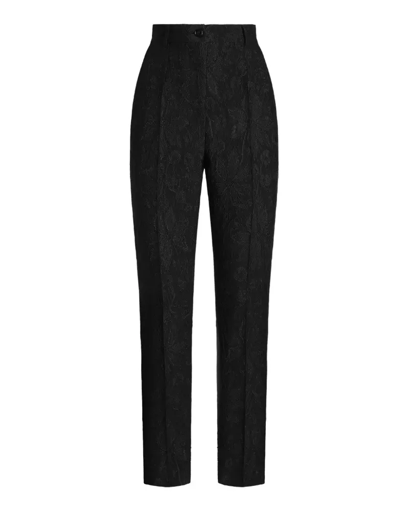 Dolce & Gabbana Hose mit Paisley-Jacquard - Schwarz Schwarz