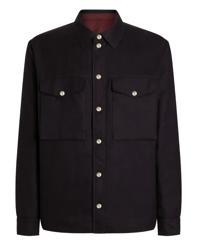 Dolce & Gabbana Hemdjacke mit Klappentasche - Schwarz Schwarz
