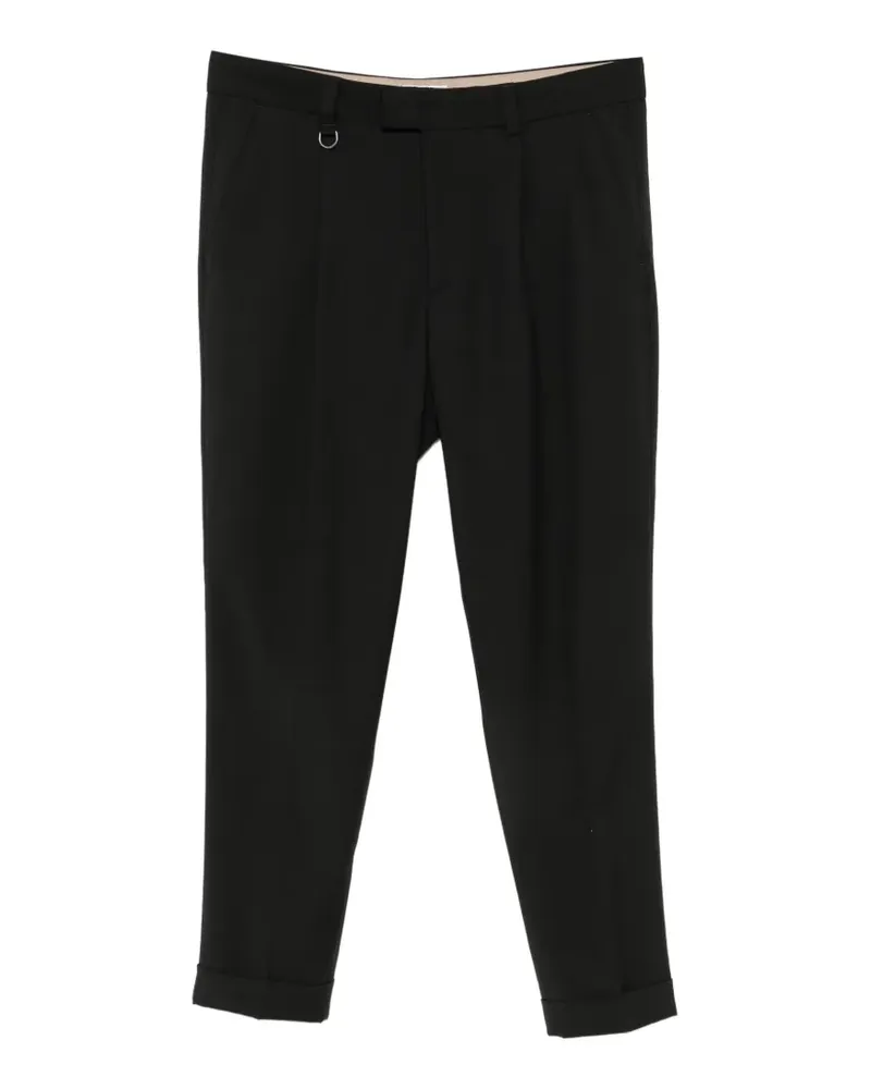 Paolo Pecora Milano Umschlag-Hose mit D-Ring - Schwarz Schwarz