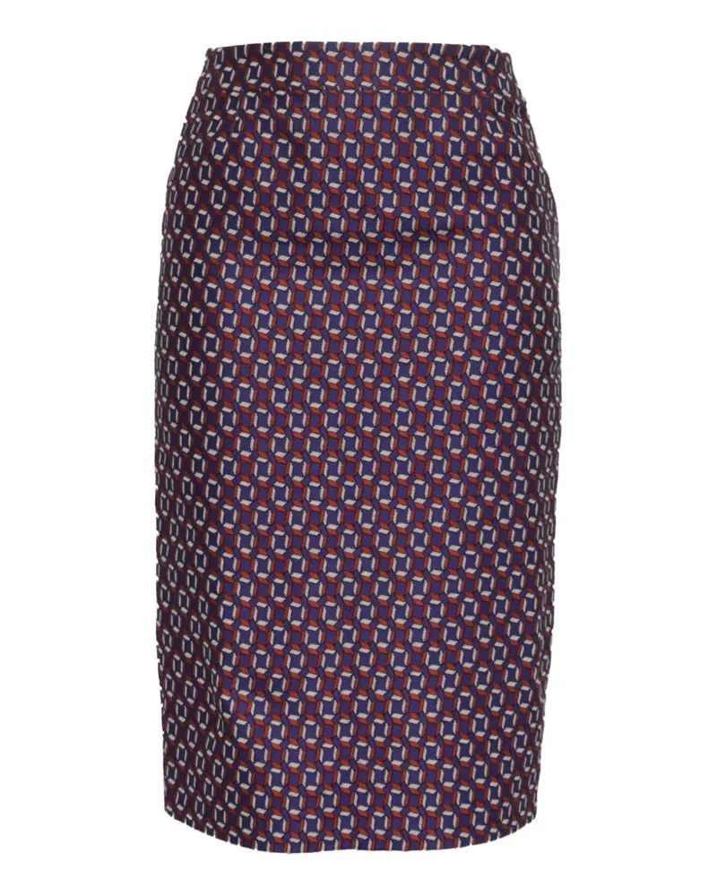 HUGO BOSS Gemusterter Bleistiftrock - Violett Violett