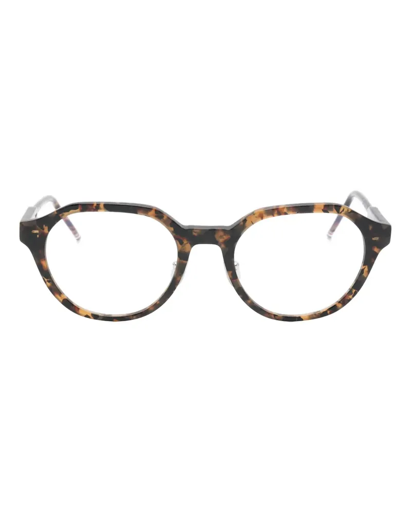 Thom Browne Brille mit rundem Gestell - Braun Braun