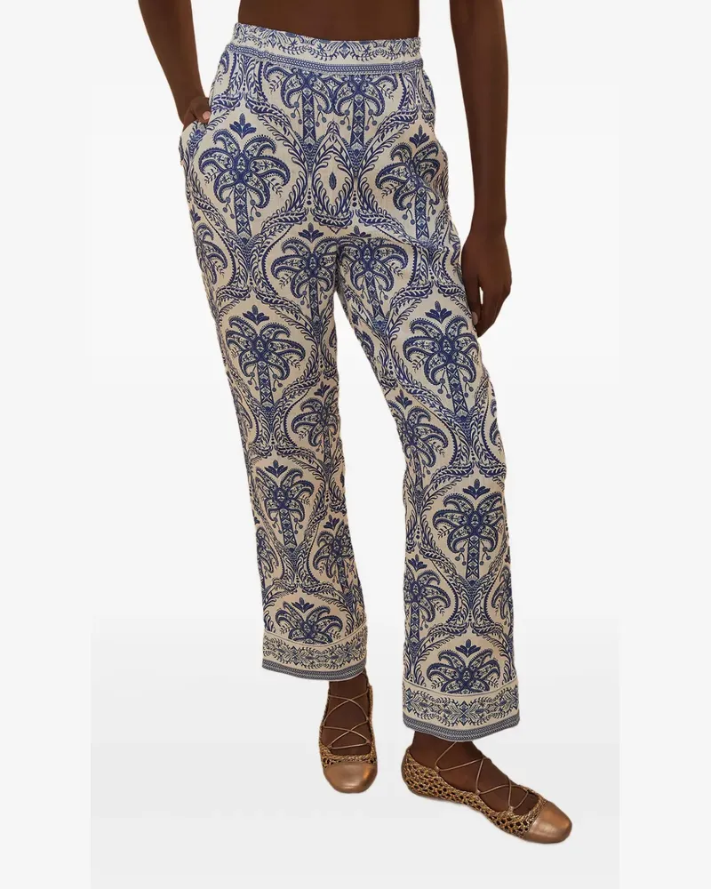 FARM Rio Hose mit Tropical Cameo-Print - Nude Nude