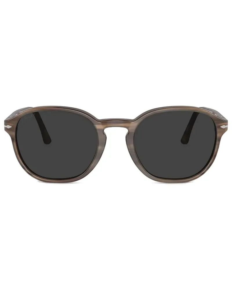 Persol Sonnenbrille mit rundem Gestell - Braun Braun