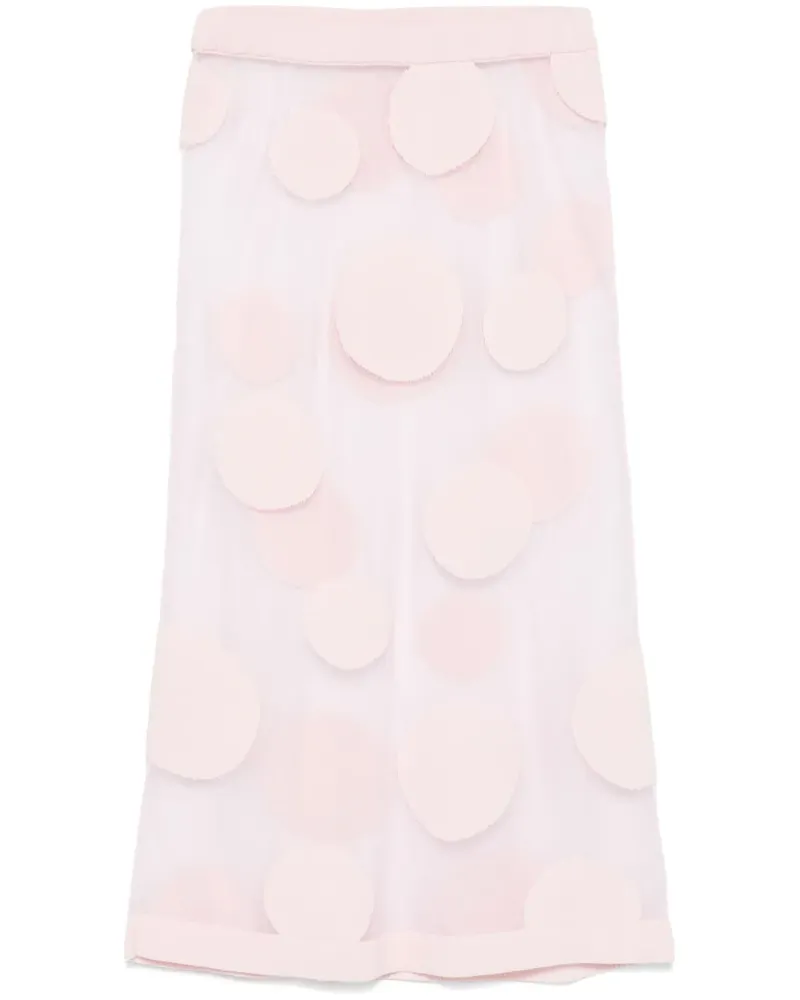 Viktor & Rolf Gepunkteter Midirock - Rosa Rosa