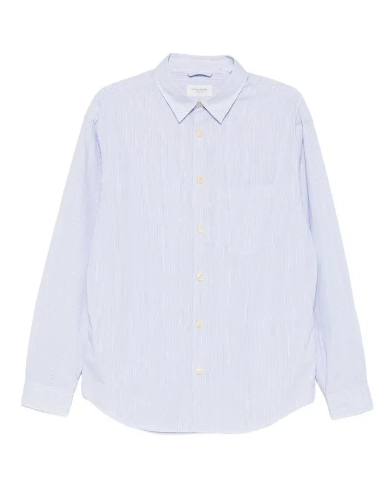 Tintoria Mattei Gestreiftes Hemd - Blau Blau