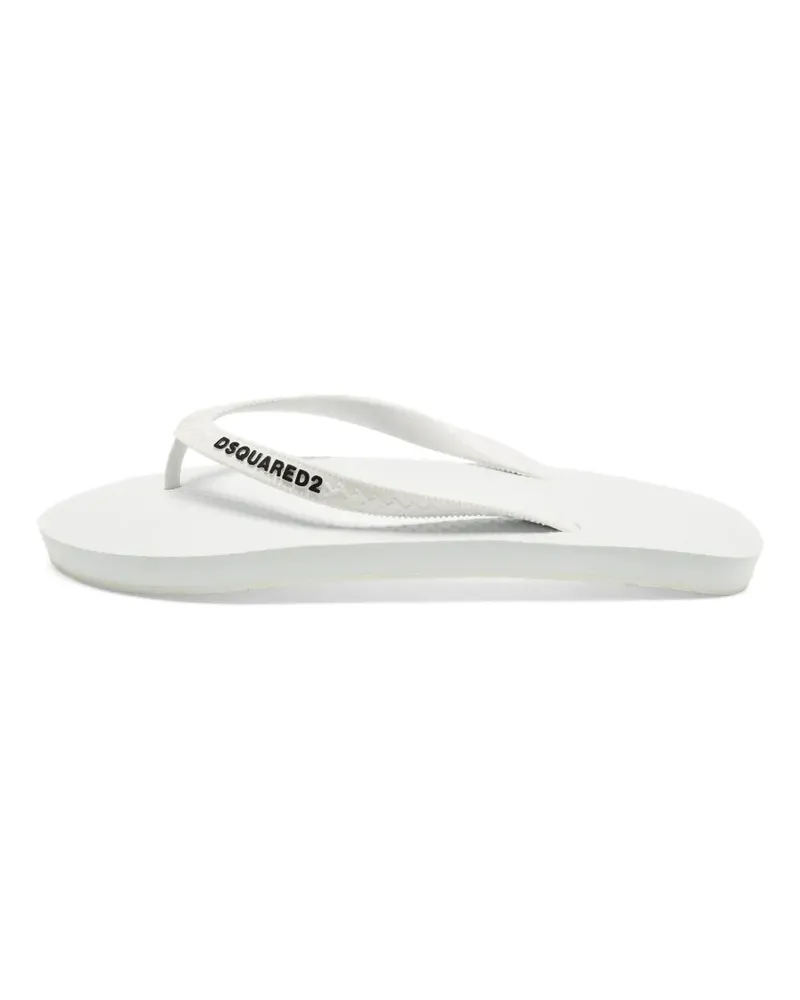 Dsquared2 logo flip flops - Weiß Weiß