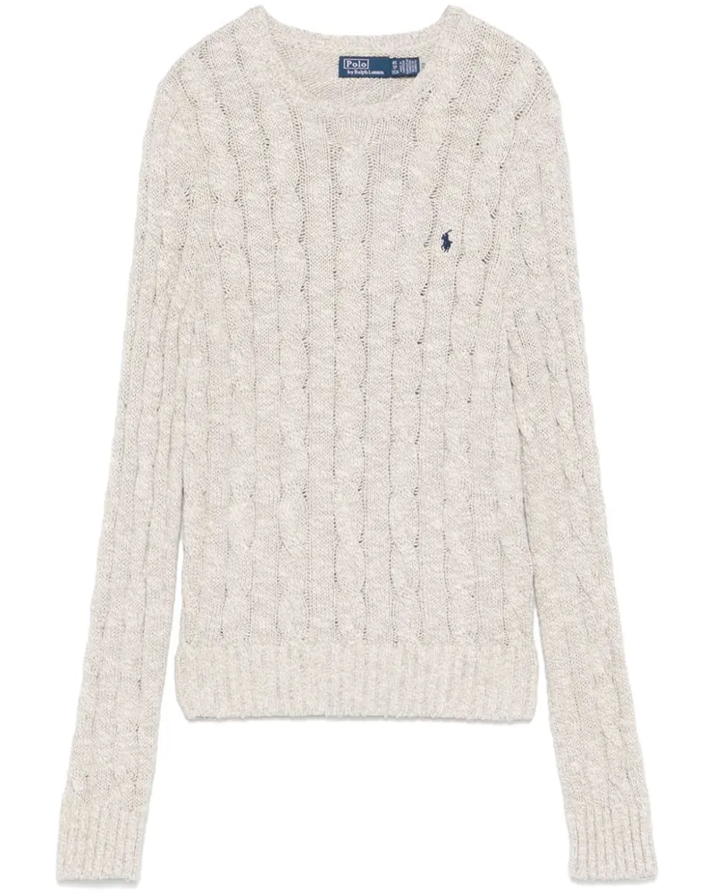 Ralph Lauren Pullover mit Zopfmuster - Nude Nude