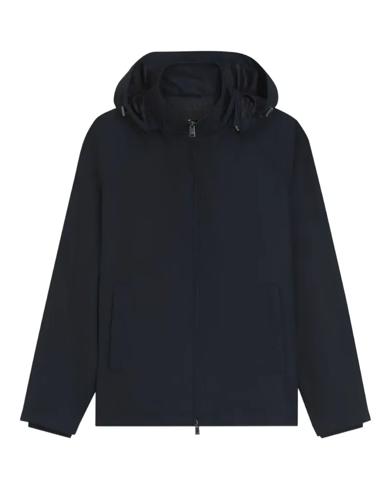 HUGO BOSS Wasserabweisende Kapuzenjacke - Blau Blau