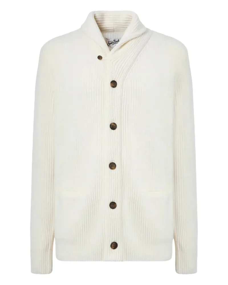 MC2 Saint Barth Gerippter Cardigan - Nude Nude