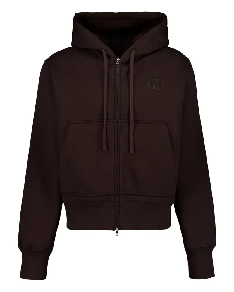 Gucci Hoodie mit Reißverschluss - Braun Braun