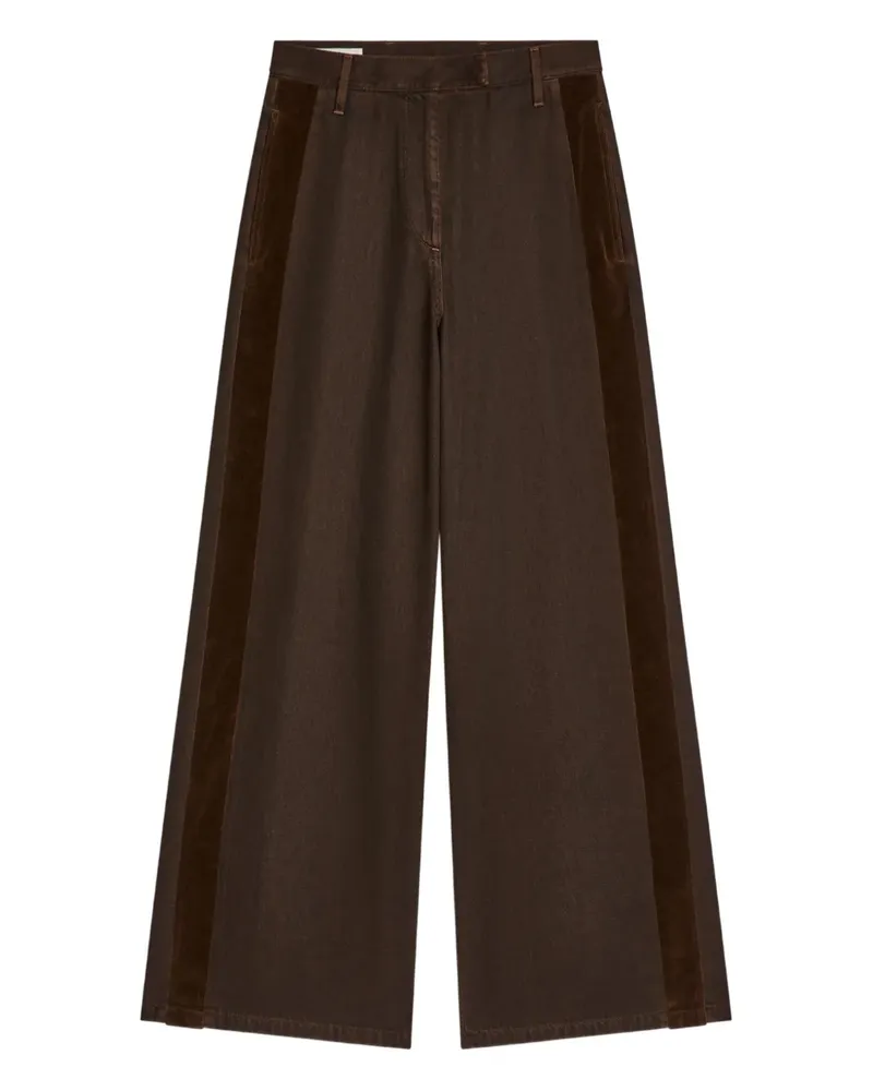 Dries van Noten Hose mit Streifendetail - Braun Braun