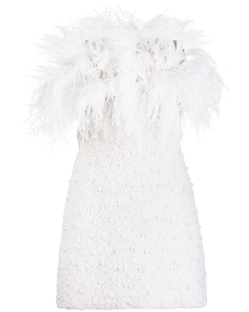 Retrofête Rowen Minikleid mit Pailletten - Weiß Weiß