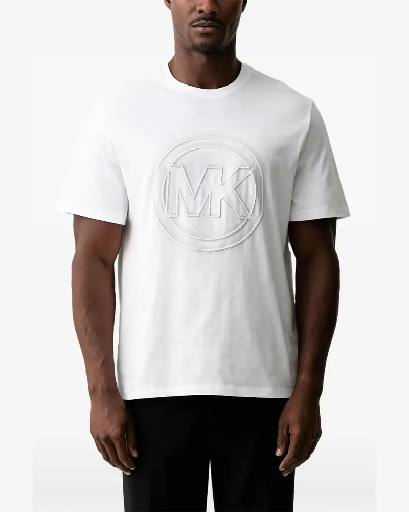 Michael Kors T-Shirt mit Logo-Anhänger - Weiß Weiß