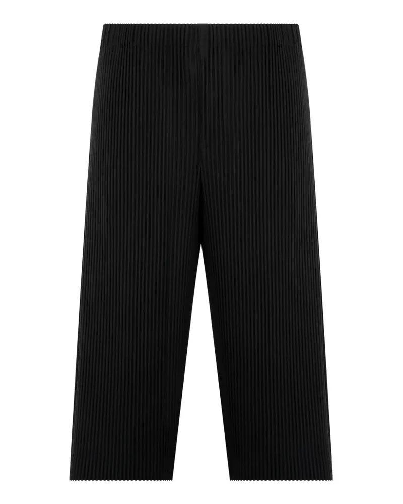 Issey Miyake pleated-design trousers - Schwarz Schwarz